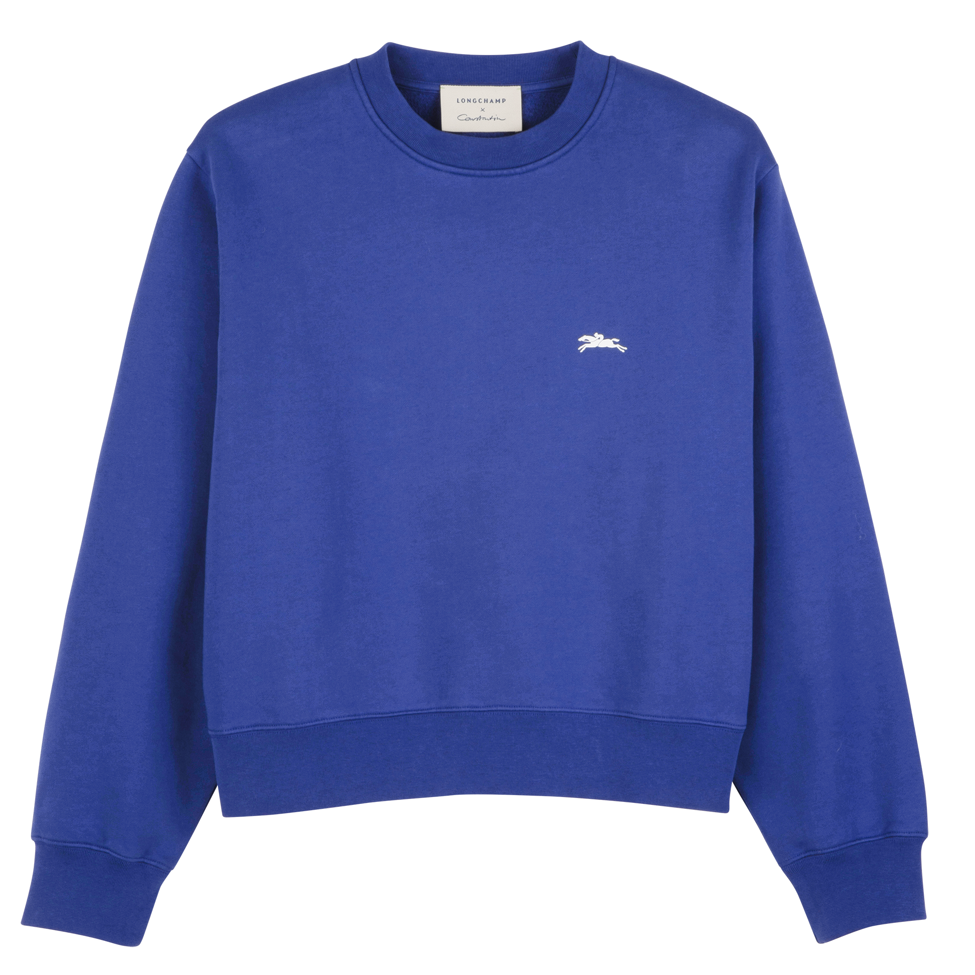 Sweatshirt Cobalt - Printed jersey
