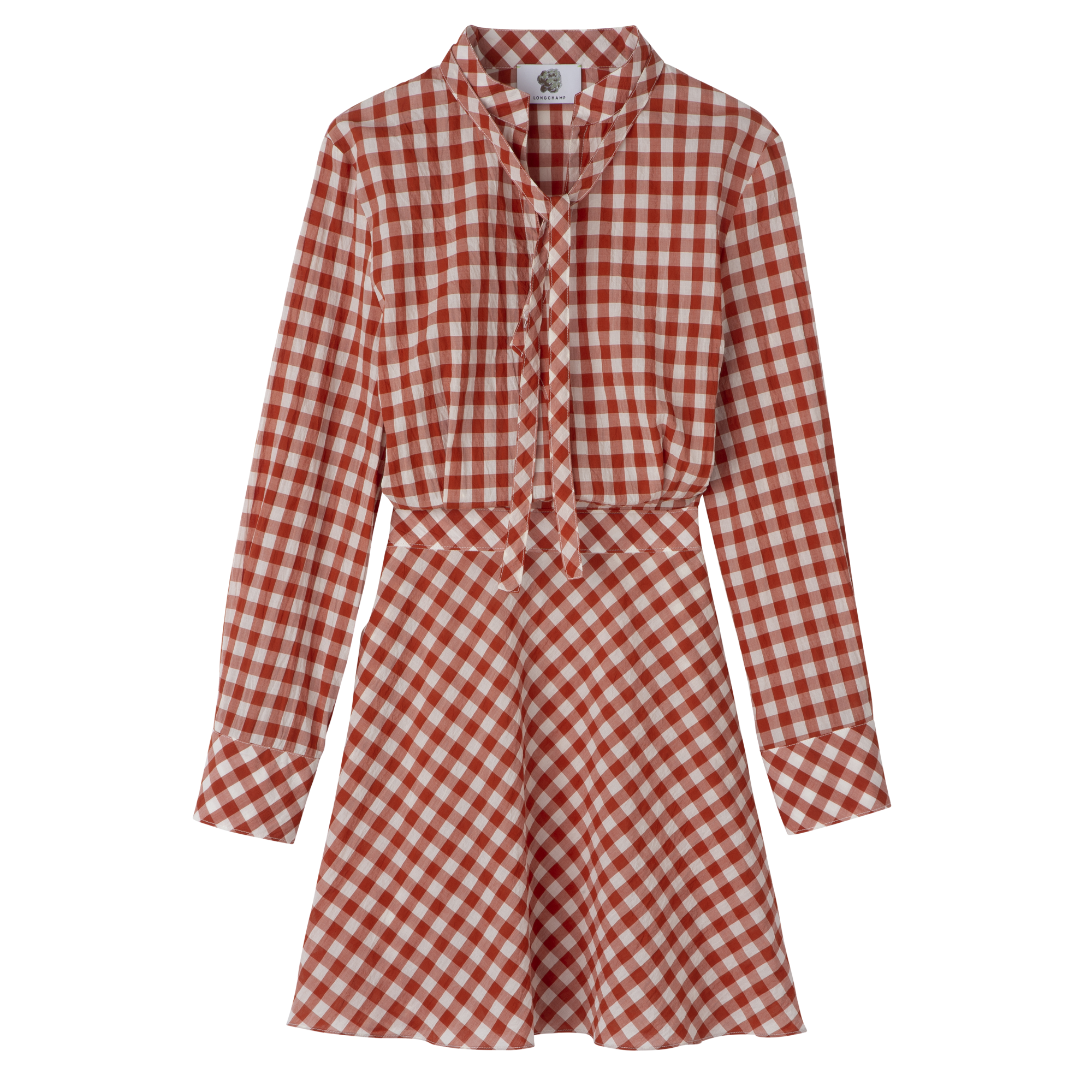 Dress Bark - Vichy jacquard