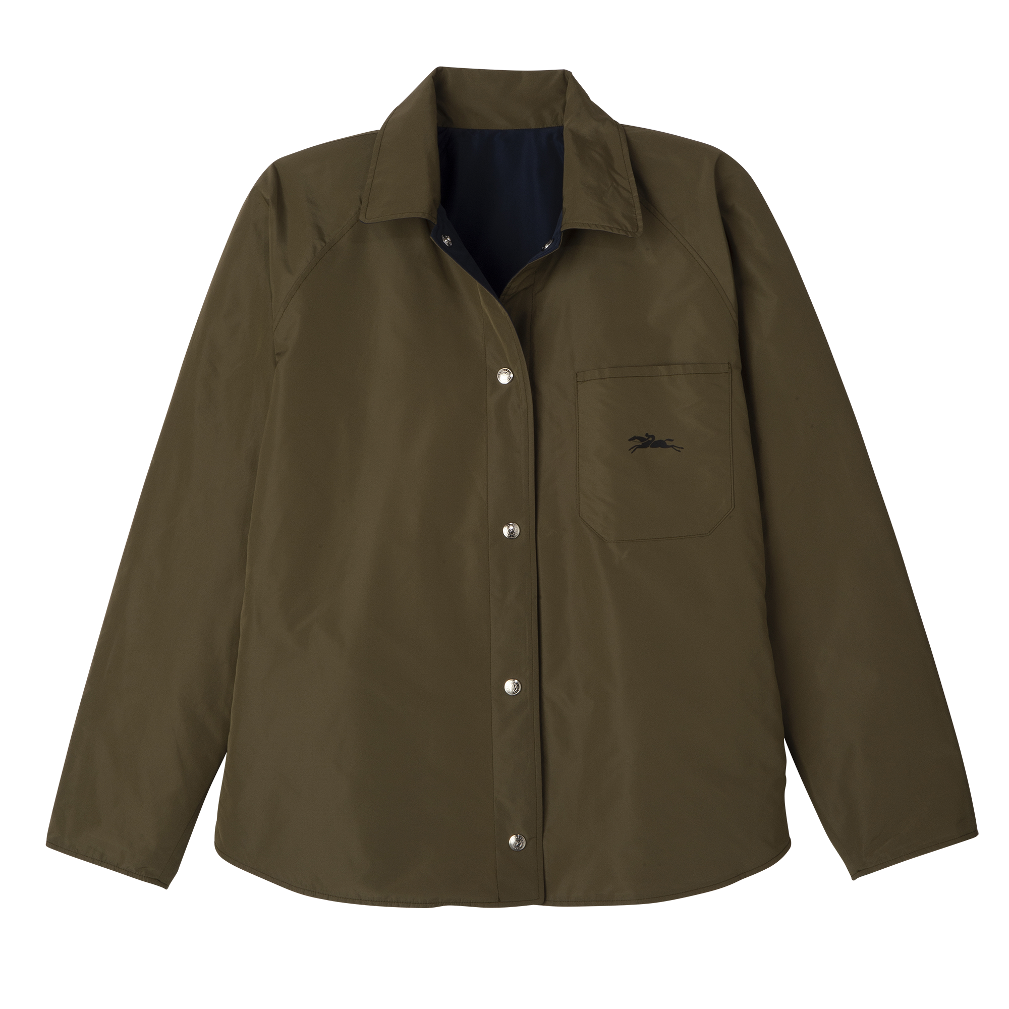 Padded blouson Navy/Artichoke - Technical taffeta