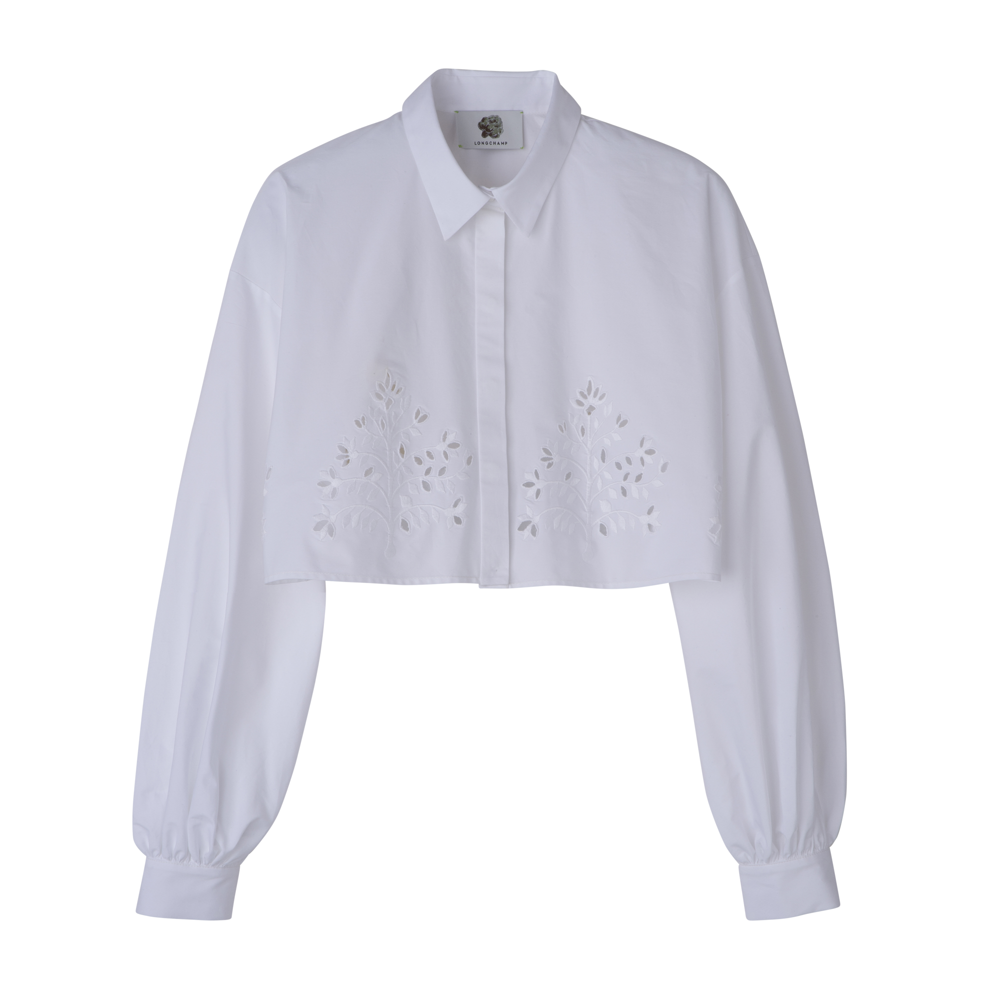 Shirt White - Poplin embroidered