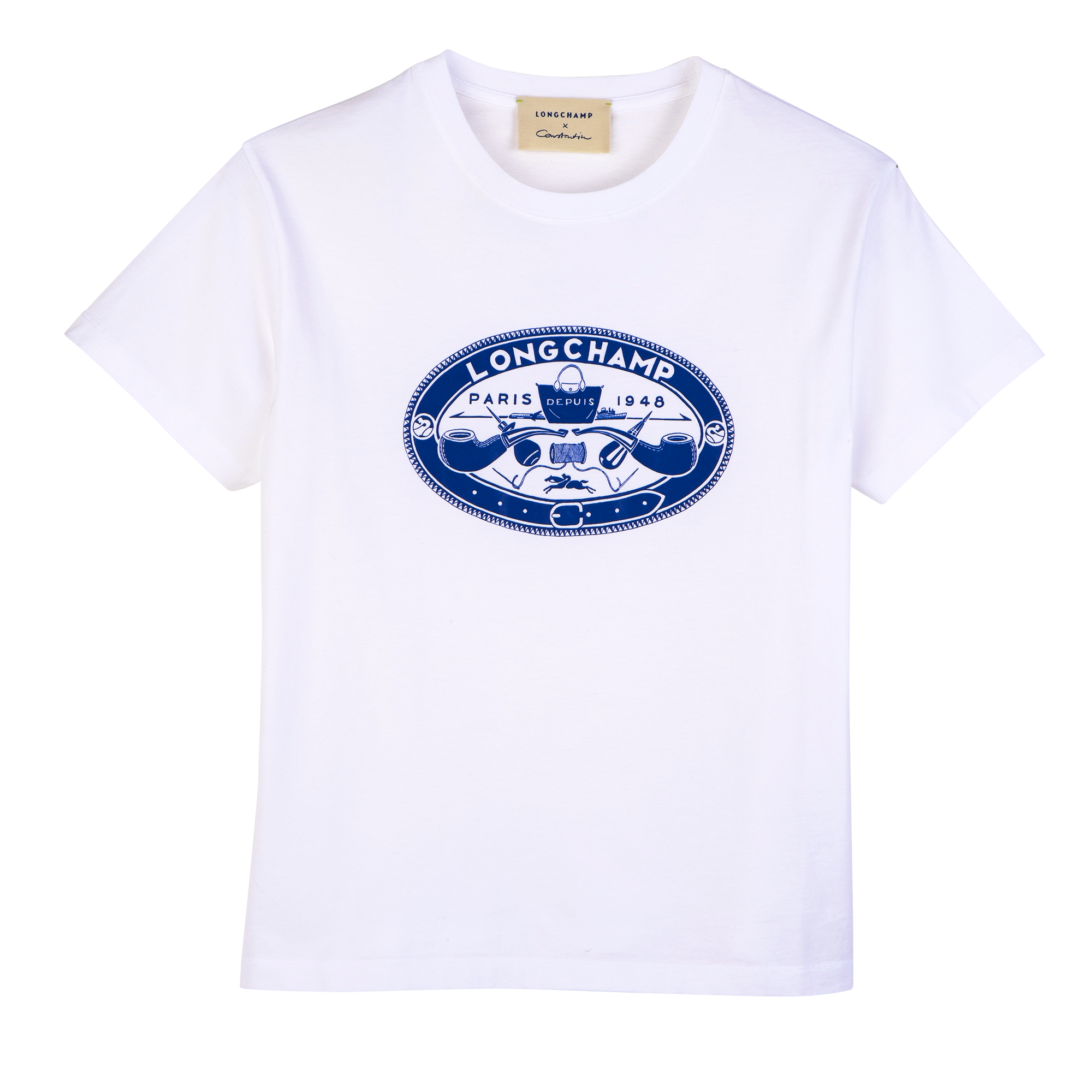 T-shirt White - Printed jersey