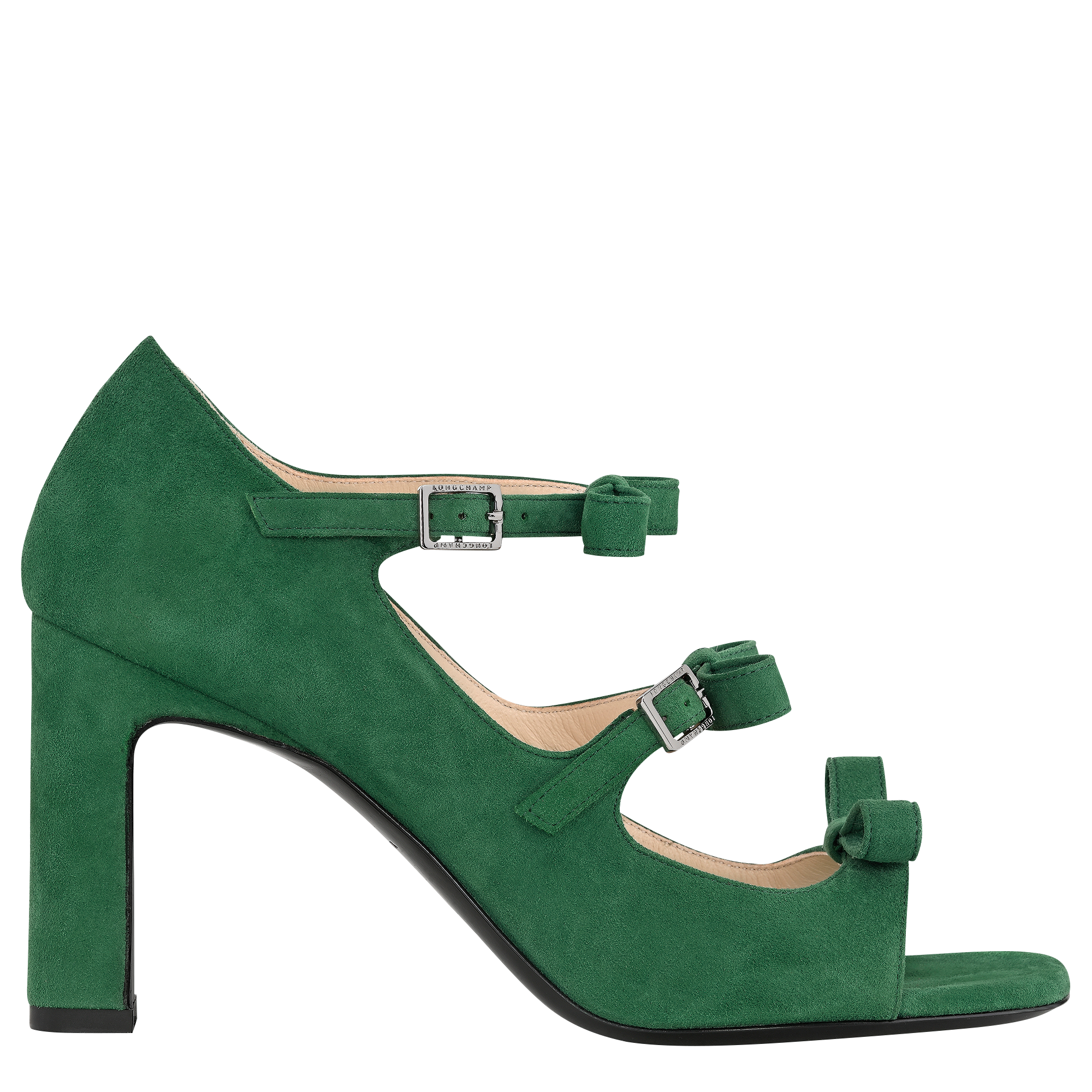 La Baronne Sandals Thyme - Leather