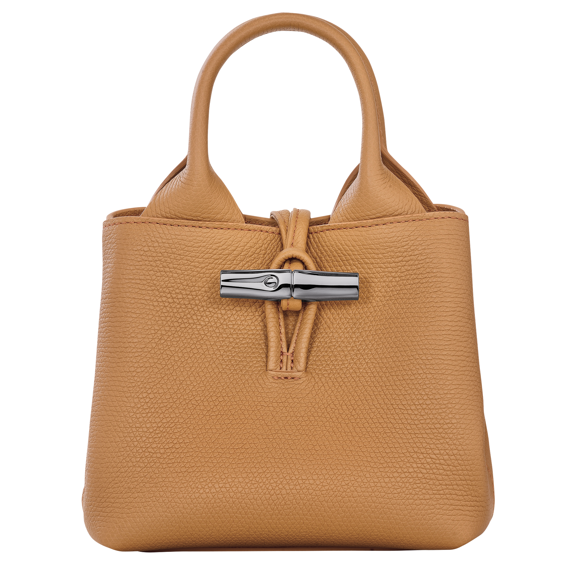 Le Roseau XS Handbag Walnut - Leather