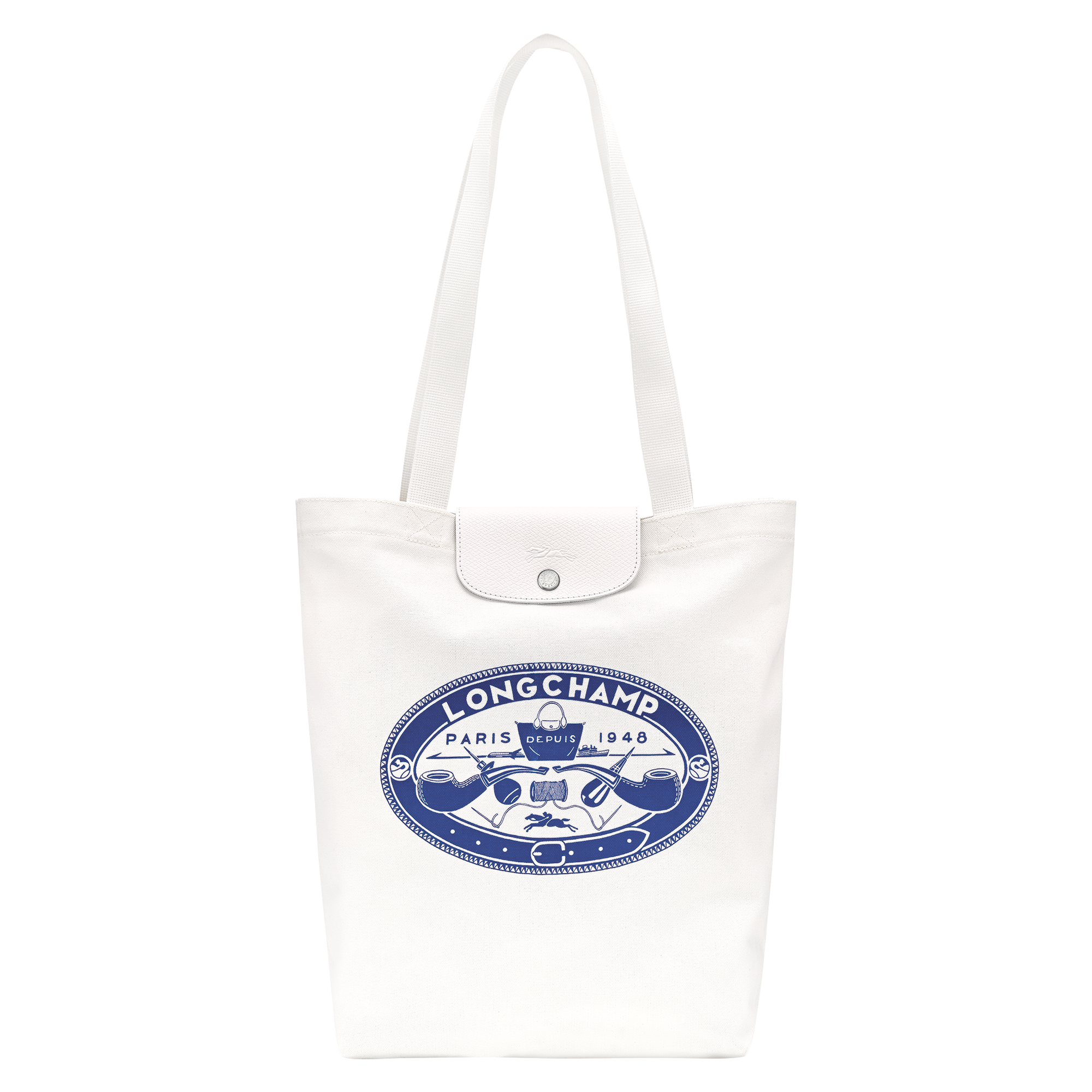 Le Pliage Collection M Tote bag Ecru - Canvas