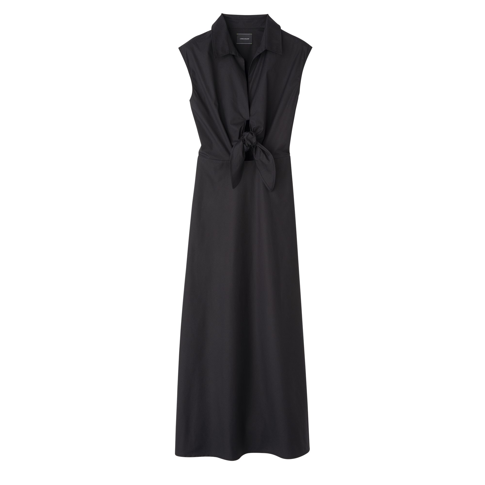 Long dress Black - Popelin
