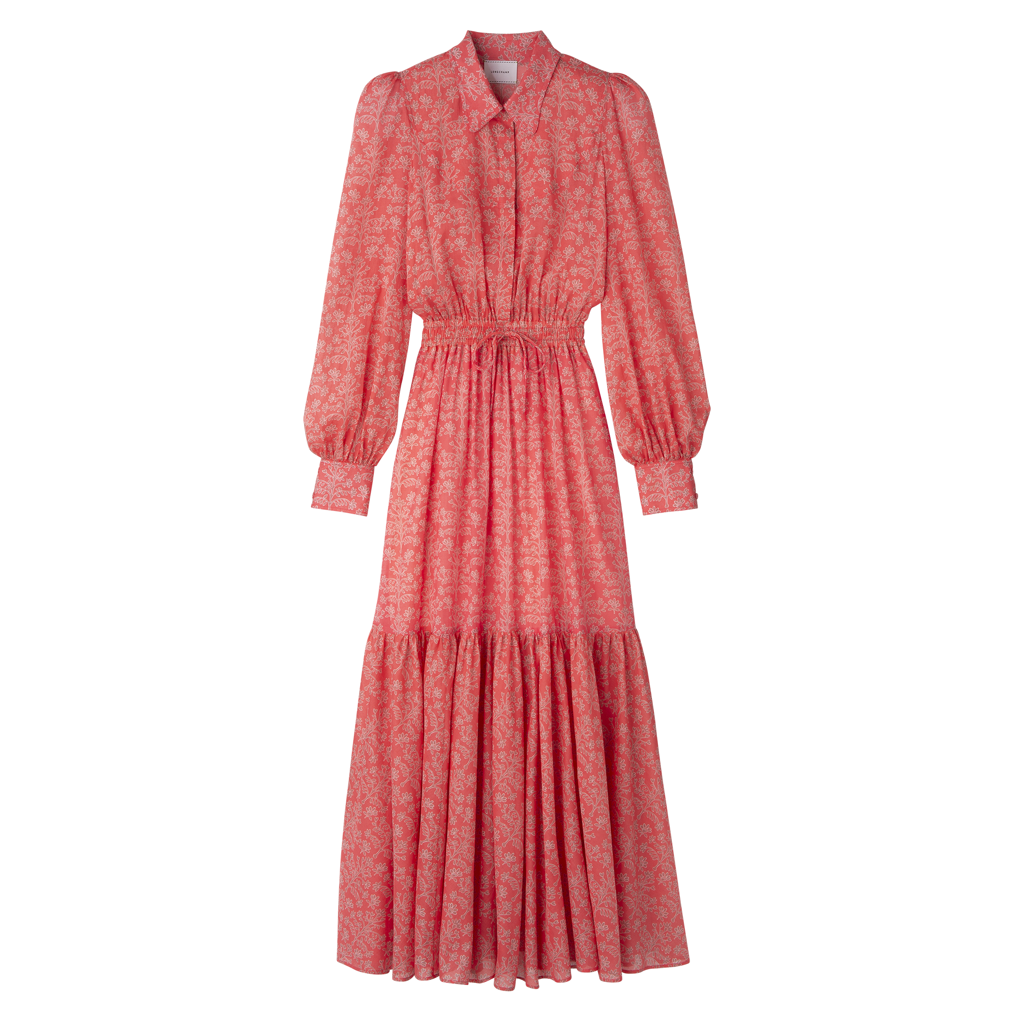 Long dress Tomato - Printed veil
