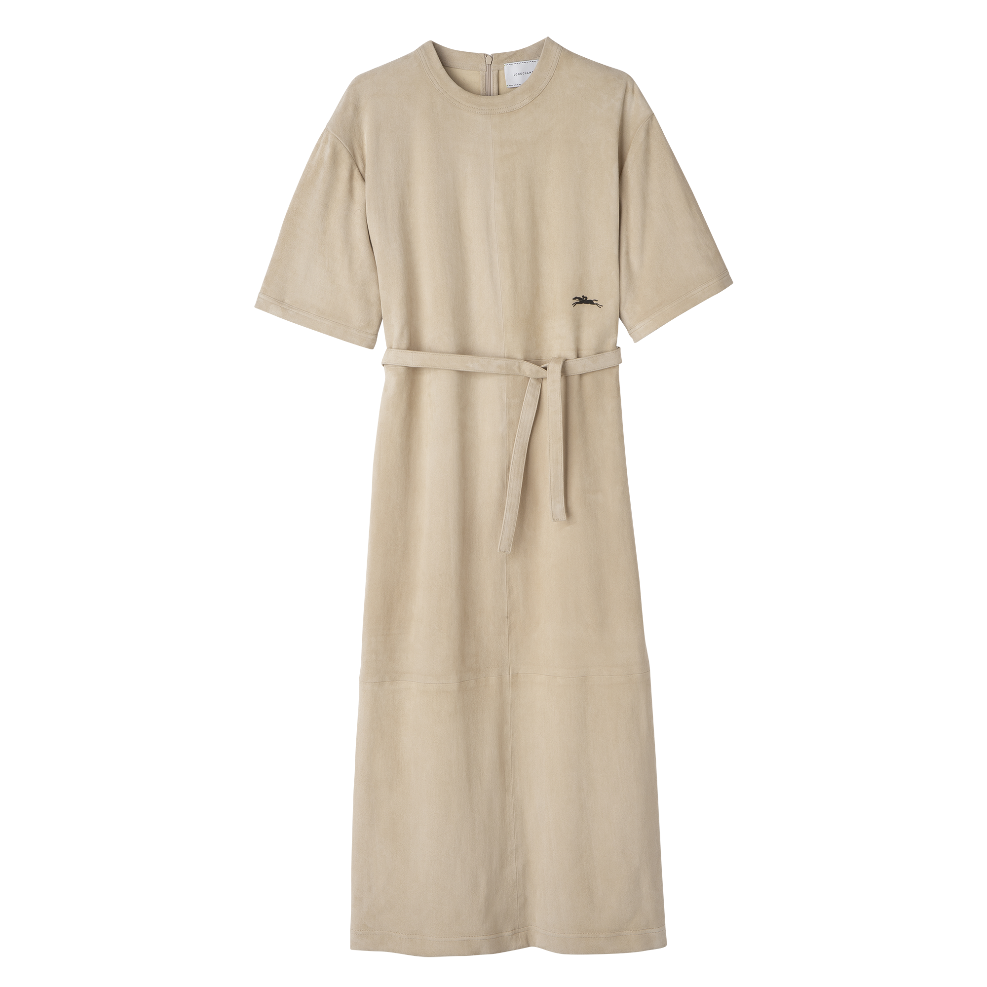 Leather long dress Linen - Leather