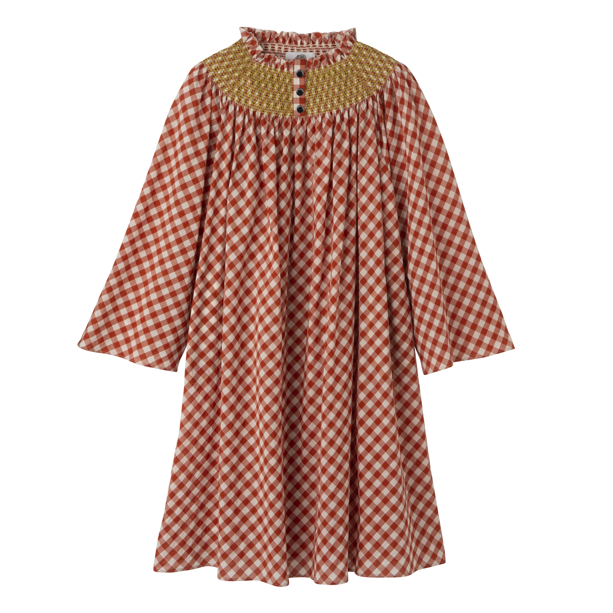 Dress Bark - Vichy jacquard