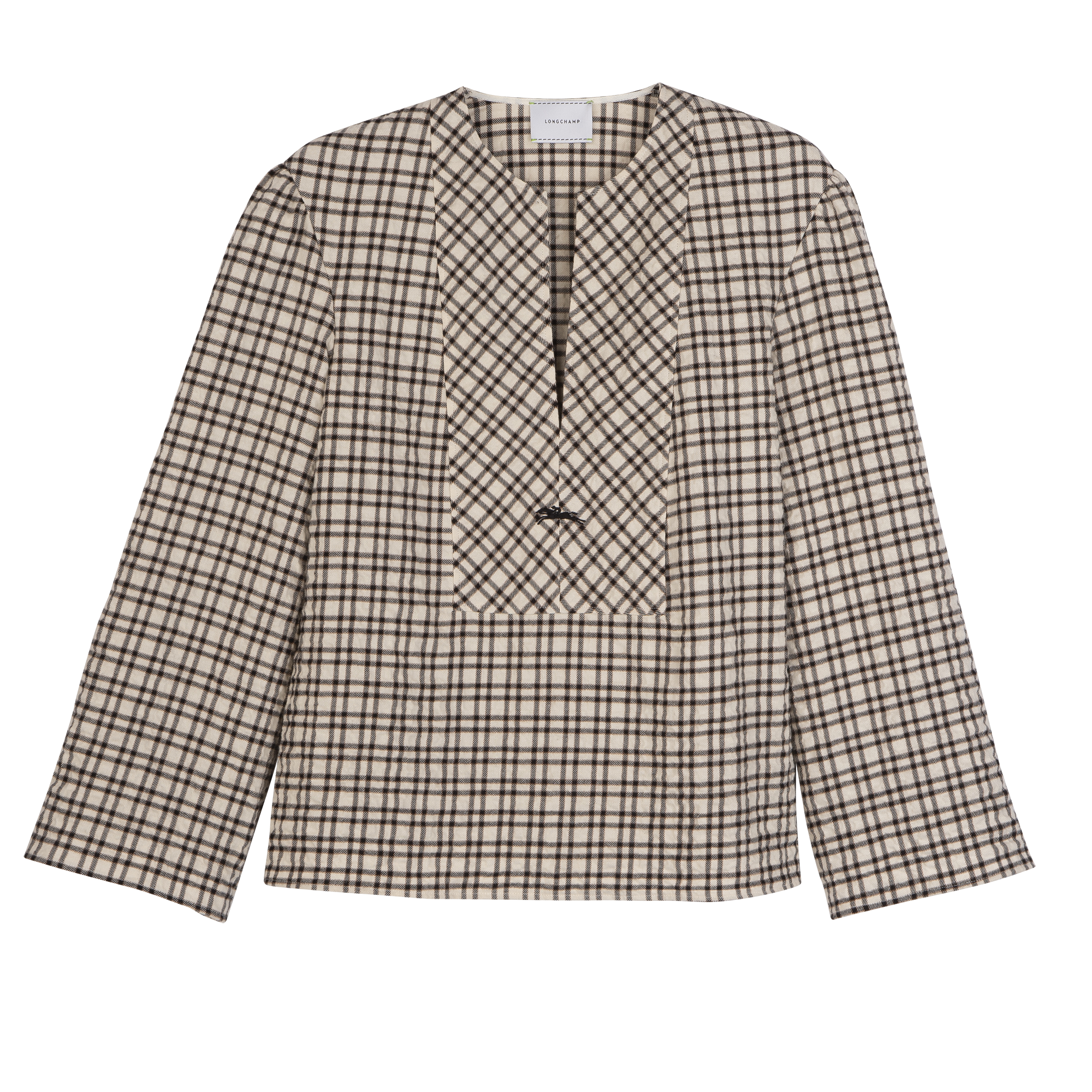 Blouse Ecru - Jacquard cotton