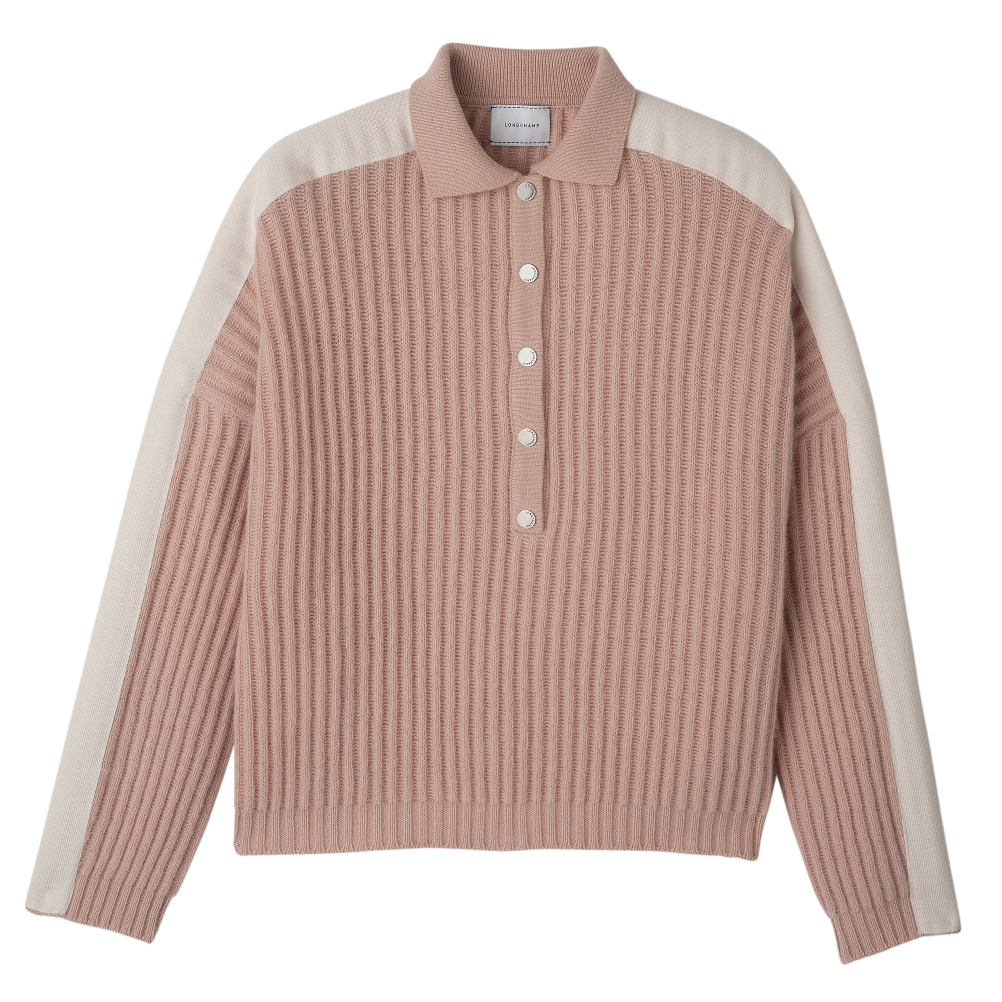 Polo collar jumper Nude - Knit
