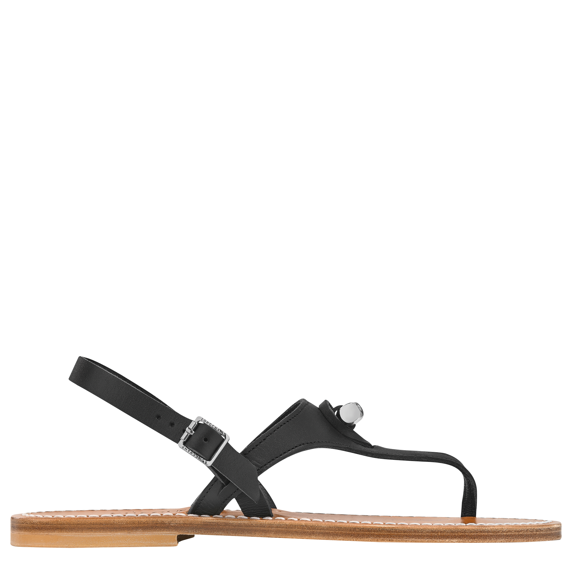 Longchamp x K.Jacques Sandals Black - Leather