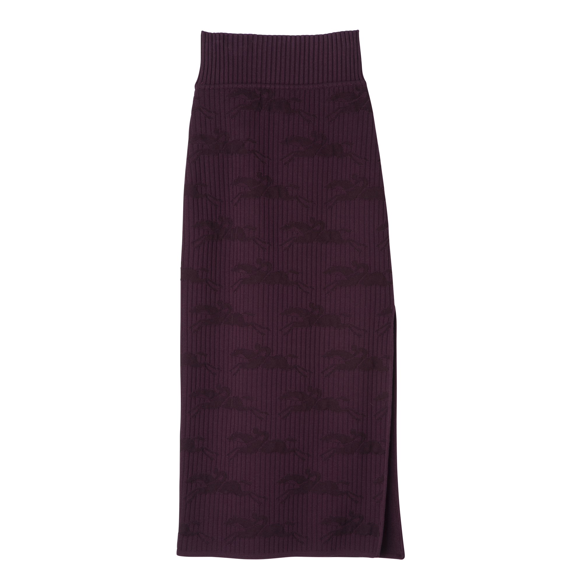Midi skirt Eggplant - Knit