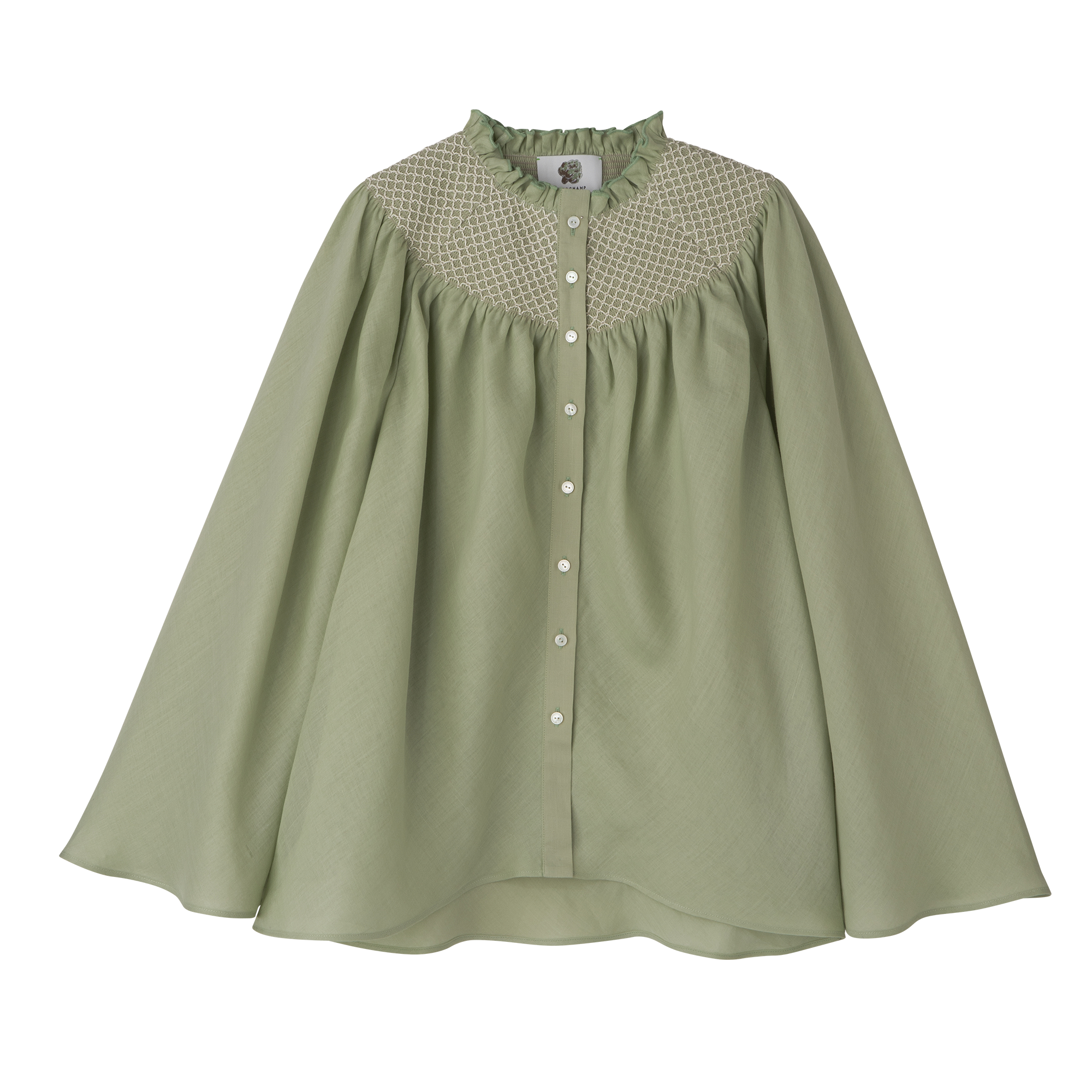 Blouse Vervain - Smocked veil