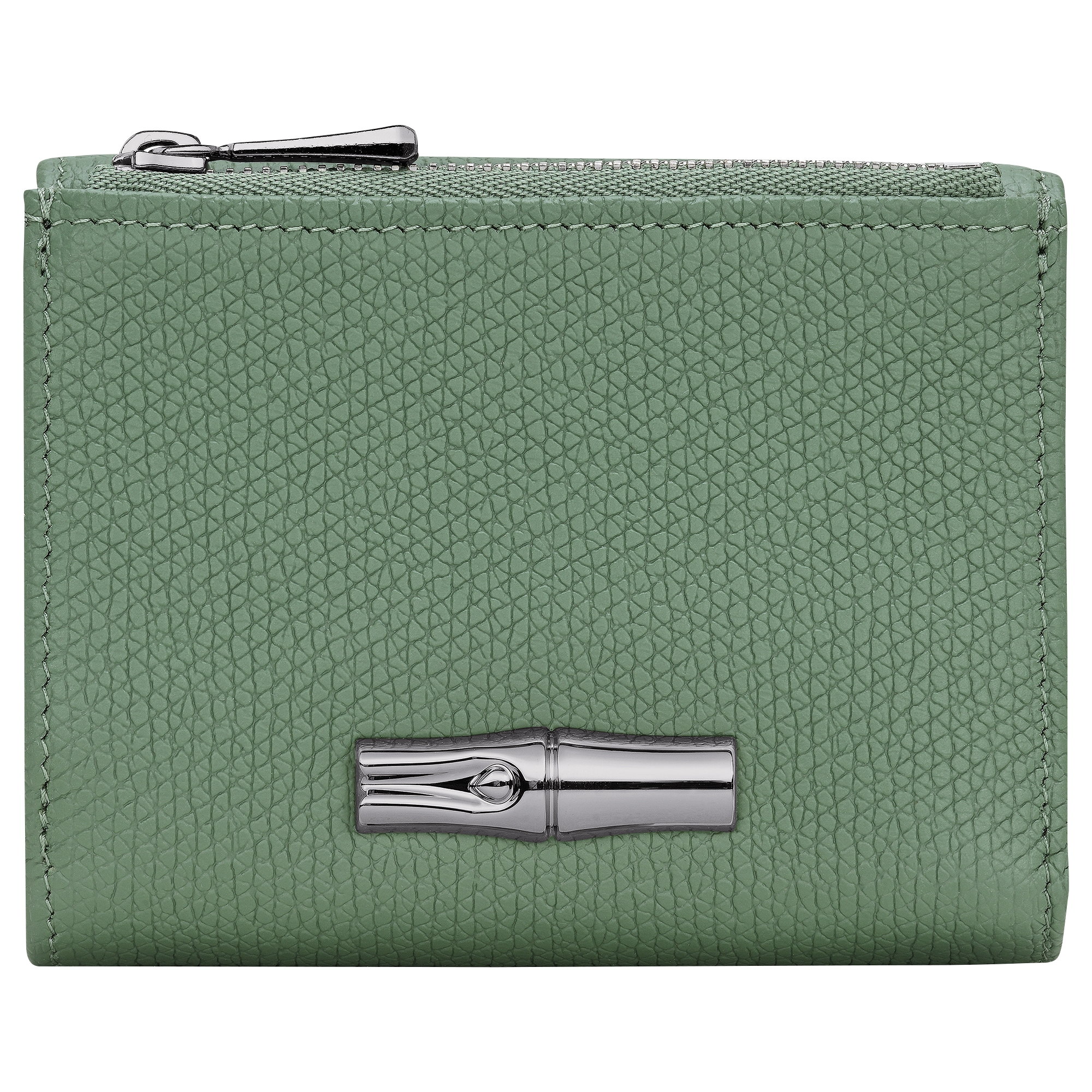 Le Roseau Compact wallet Oregano - Leather