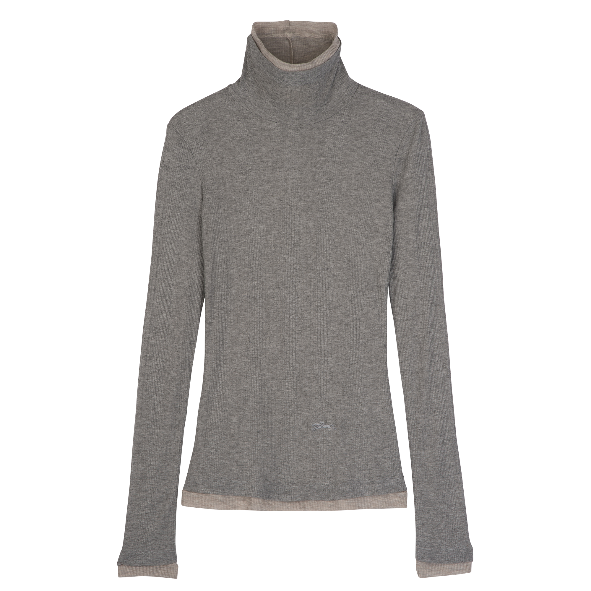 Thin turtleneck sweater Grey - Jersey