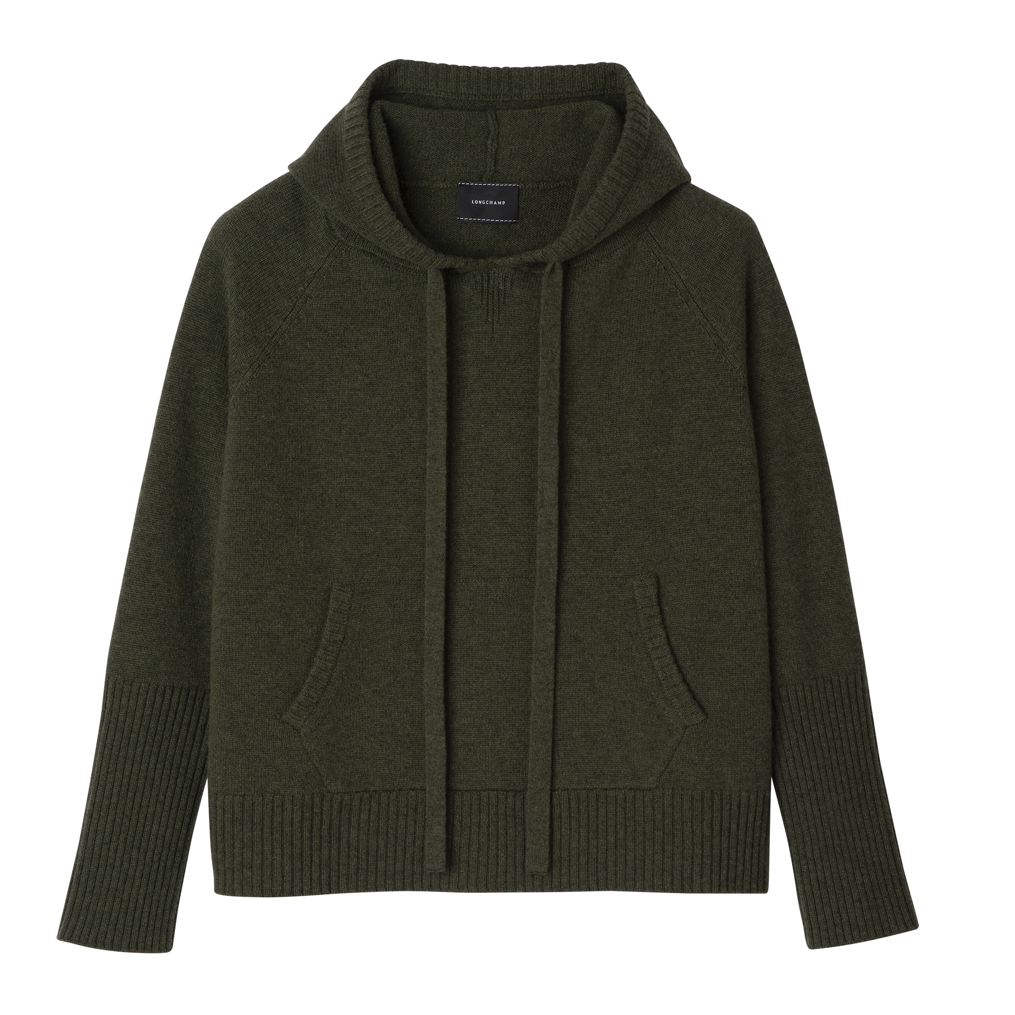 Hoodie jumper Khaki - Knit