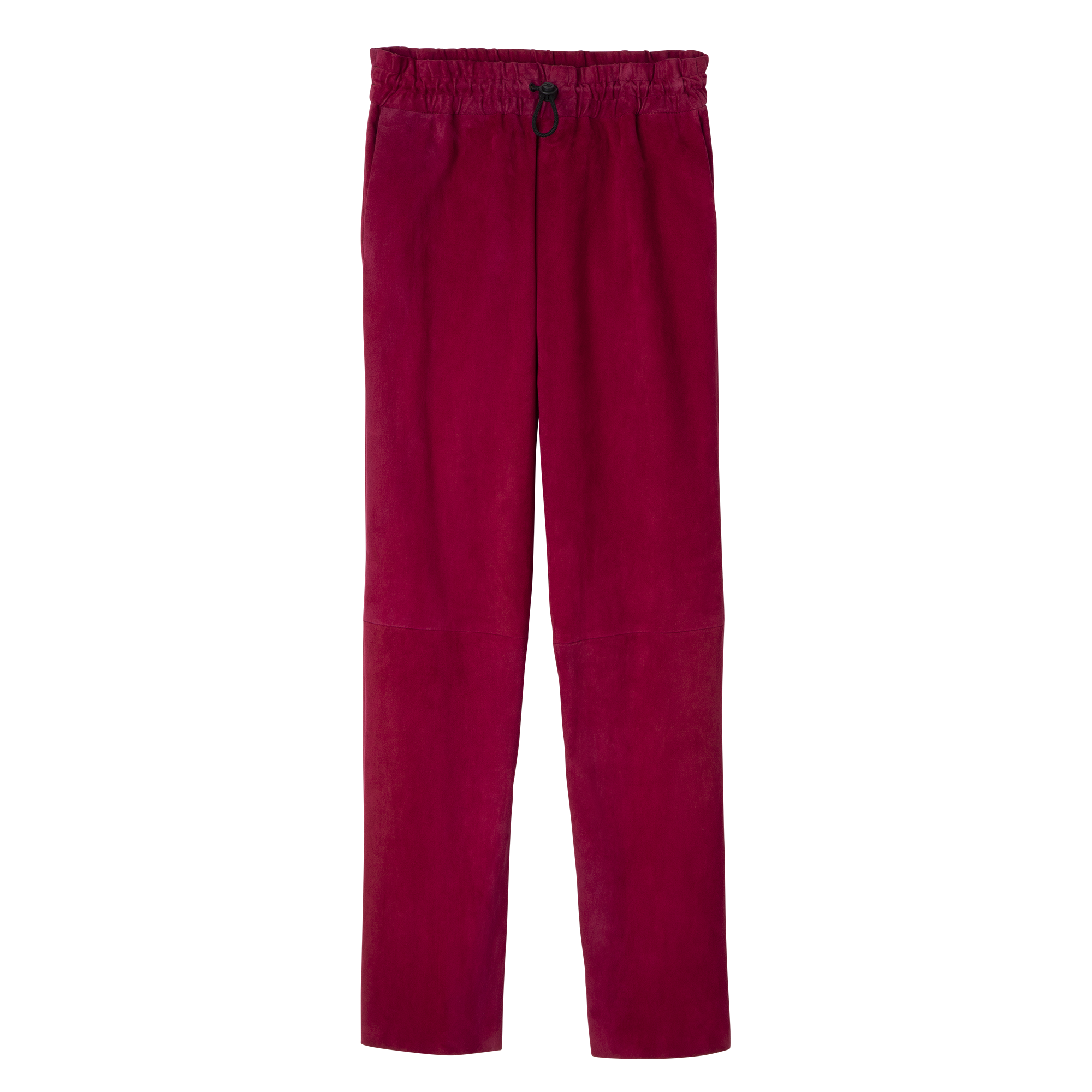 Leather straight pants Beetroot - Leather