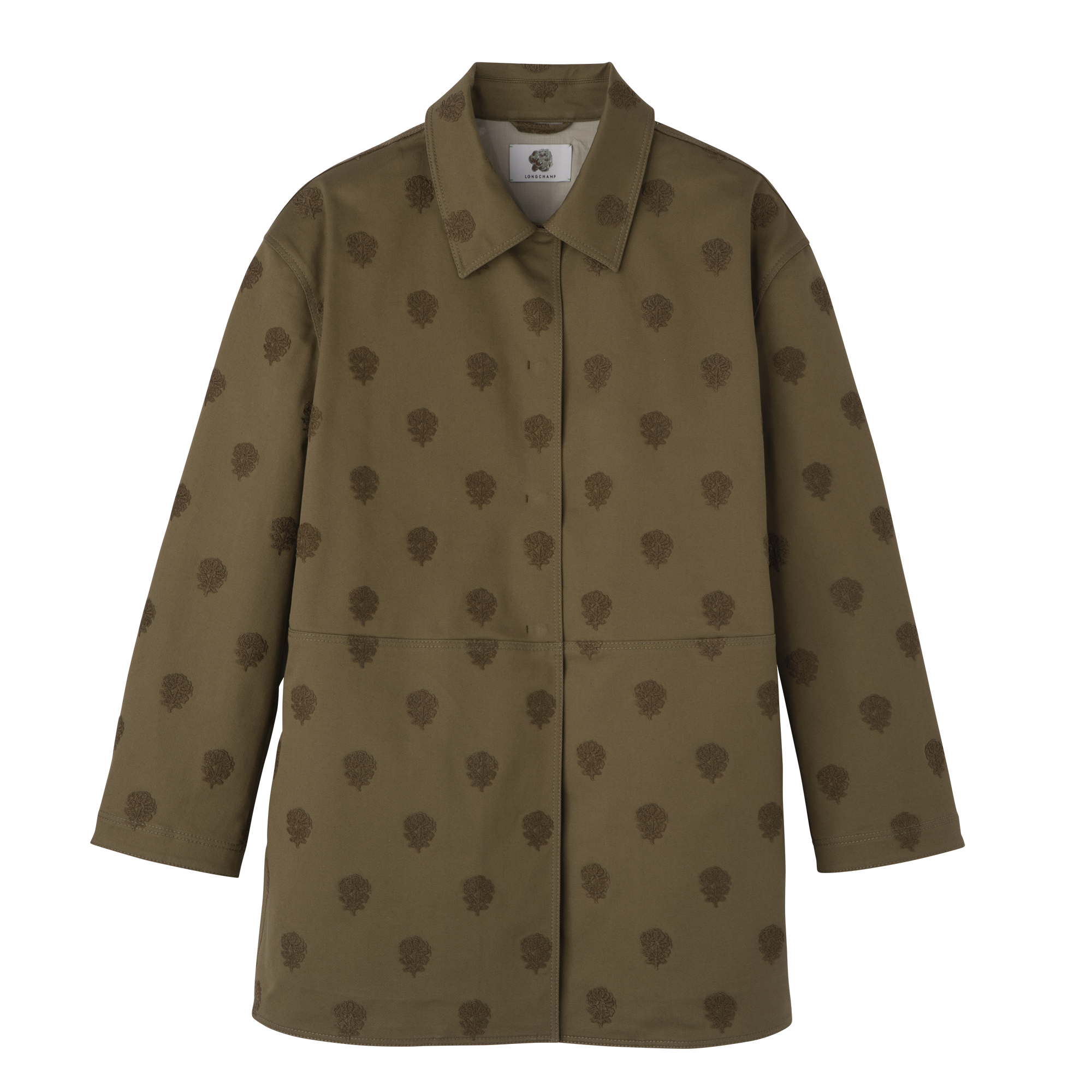 Coat Artichoke - Embroidered gabardine